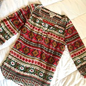 Sheer Aztec Top